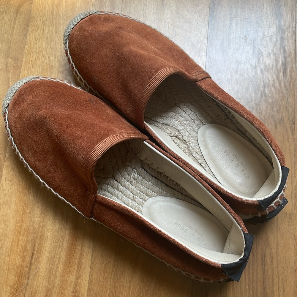 Rag & Bone Redwood color suede espadrilles Runner